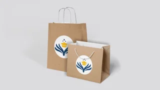 ساک دستی کاغذی کرافت 120 گرم چهار رنگ